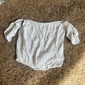 Brandy Melville white off the shoulder top